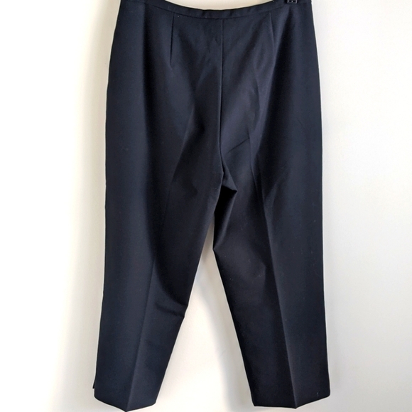 VINTAGE Sigrid Olsen High Waist Crop Pant Black 10 Langenlook - Picture 2 of 12